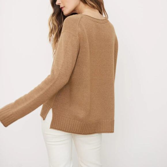 Jenni‎ Kayne Everyday Sweater Crewneck Dark Camel Size XS - Picture 3 of 7